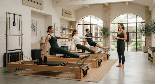 Cours collectif de Pilates / Group Pilates class